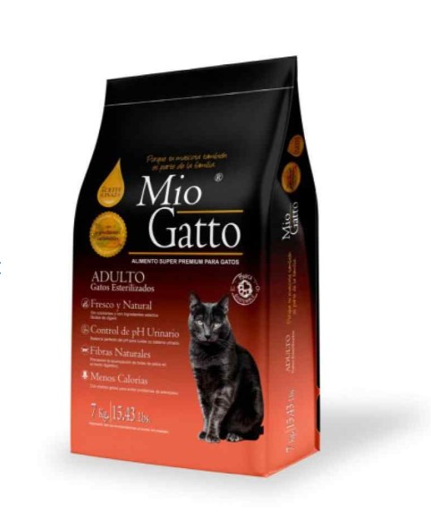 Mio Gatto Super Premium Adulto Gatos Esterilizados x 7kg